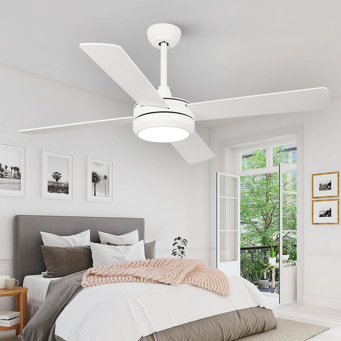 52in Ceiling Fan with Lights and Remote,  Ceiling Fans with Dimmable LED