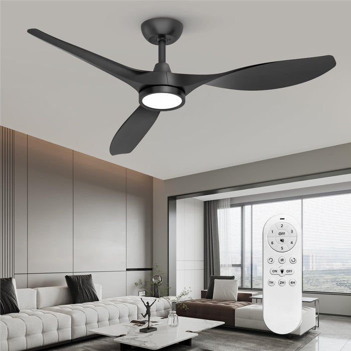 52 Inch  Ceiling Fans with Quiet DC Motor and 3 Colour Temperature