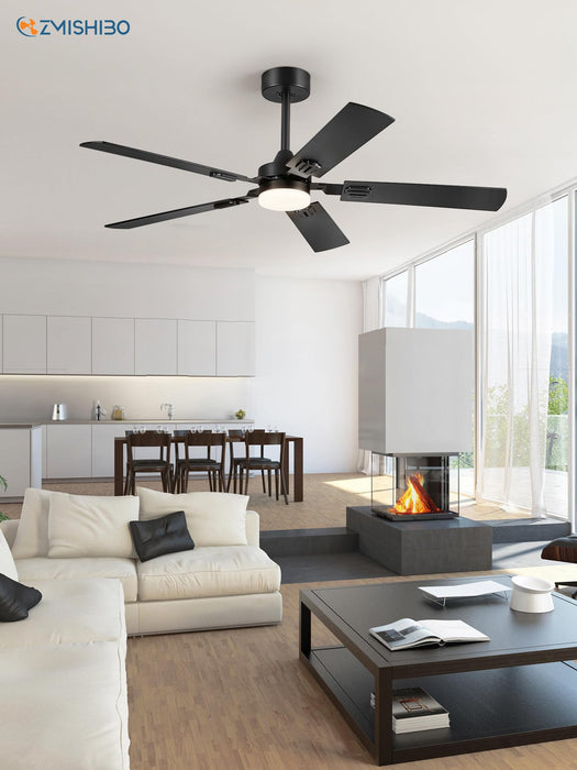 52in Ceiling Fan with Light, Outdoor&Indoor Ceiling Fan with Remote