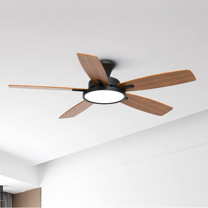 52in Ceiling Fans with Lights,Ultra Silent,with 3CCT and Dimmable Light